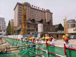 市建設局黨委書記、局長戴健一行赴湖州市第一醫院改擴建項目一期工程